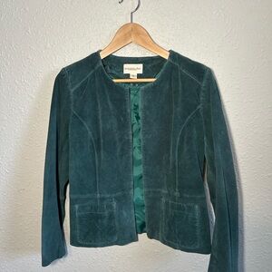 Green Suede Women's Jacket